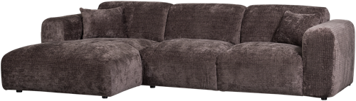 Cloud Chaise Longue Bank Links Chenille Warm Bruin