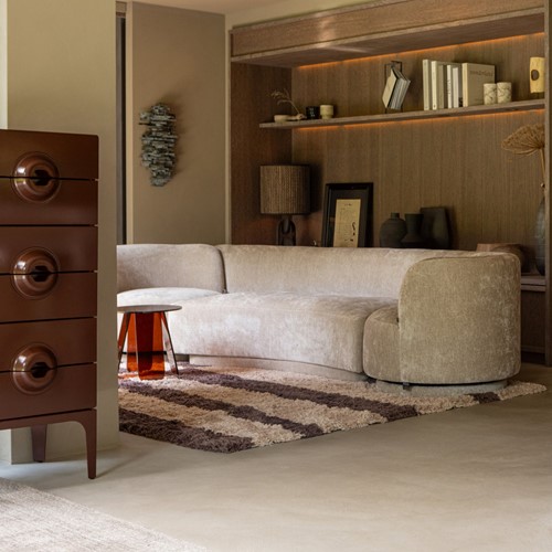 Merge Ladekast 6 Lades Hout Bruin/Rood-2