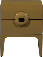 Merge Ladekast/Nachtkastje 2 Lades Hout Honinggeel-3