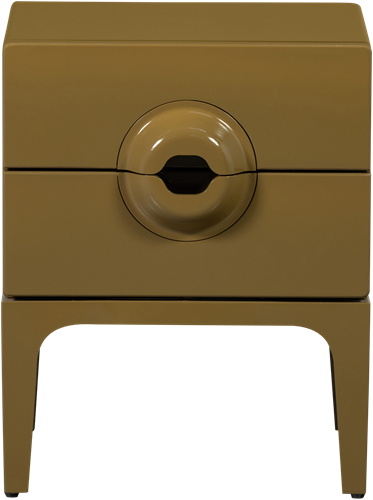 Merge Ladekast/Nachtkastje 2 Lades Hout Honinggeel-3