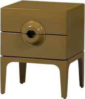 Merge Ladekast/Nachtkastje 2 Lades Hout Honinggeel