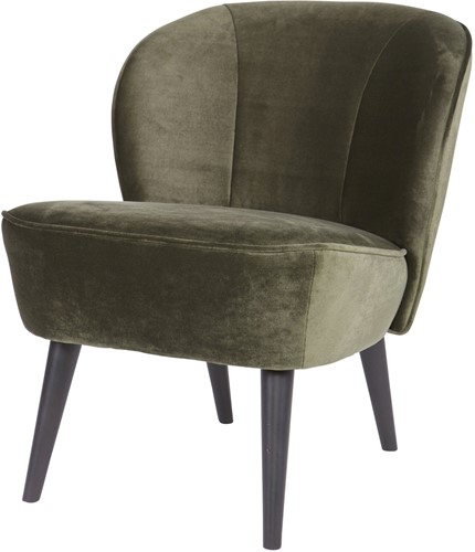 Sara Fauteuil Fluweel Warm Groen