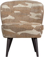 Sara Fauteuil Geweven Stof Camouflage Dessin Zand-3
