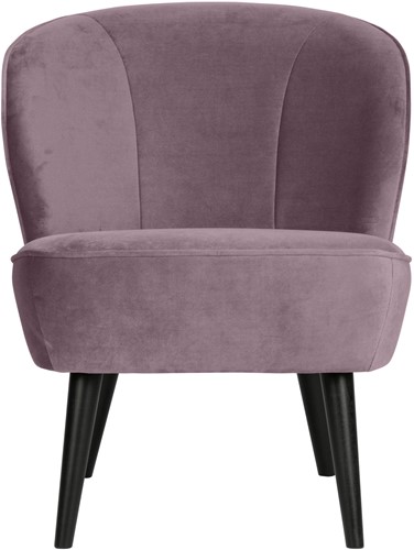 Sara Fauteuil Fluweel Warm Lila-3