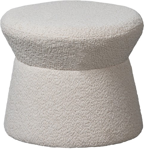 Rowan Poef Met Brede Top Boucle Naturel