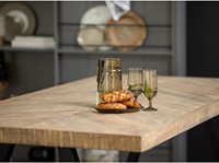 Combi-Tablo: Mango Visgraat 180X90 & 2-Standen Poot Vierk-2