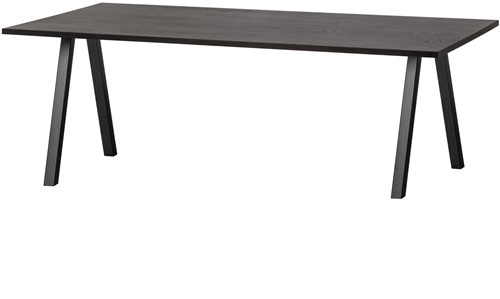 Combi-Tablo: Tafel Eiken Blacknight 200X90 & 2-Stand [Fsc]