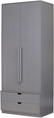 Skik Garderobe 95Cm Lines Twins Leem [Fsc]