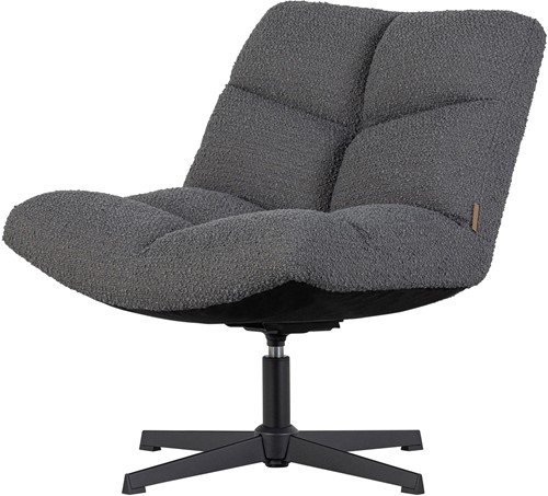 Vinny Draaifauteuil Boucle Antraciet