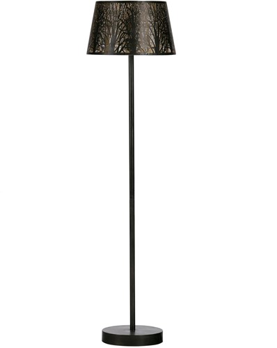 Keto Staande Lamp Metaal Zwart/Antique Brass