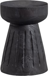 Borre Kruk Hout Zwart 40Xo28Cm