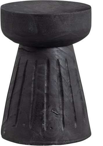 Borre Kruk Hout Zwart 40Xo28Cm
