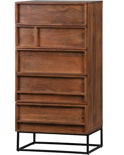Forrest 5-Ladenkast Mango Hout Naturel