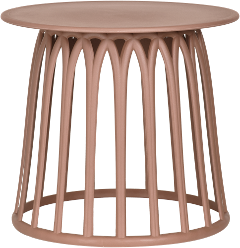 Boy Bijzettafel Buiten Kunststof Zalm Roze