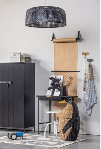 Bruut 2-Drs Kast Grenen Geborsteld Diepzwart [Fsc]-3