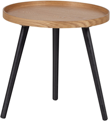 Bijzettafel Johnston hout naturel 45xØ45