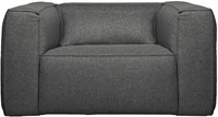 Bean Fauteuil Incl. Kussen Middengrijs Gemeleerd