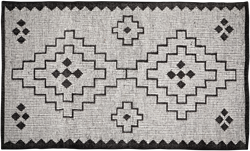 Omari Vloerkleed Wol/Jute Naturel/Zwart 160X230Cm