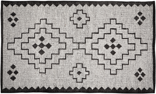 Omari Vloerkleed Wol/Jute Naturel/Zwart 160X230Cm