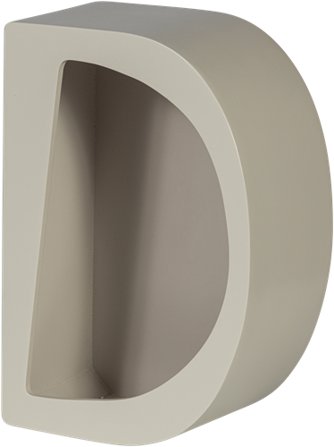 Noam Wanddeco Halfrond Hout Dust 15X35X24Cm