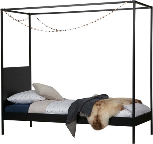 Dani Hemelbed Metaal Zwart 90X200 Cm