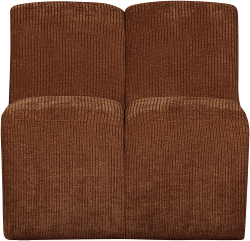 Mojo 1-Zits Geweven Ribstof Roestbruin-2