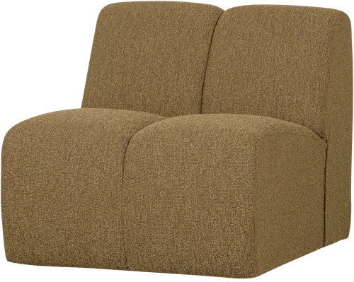 Mojo 1-Zits Boucle Geel/Bruin Melange