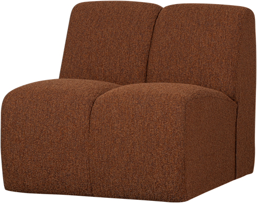 Mojo 1-Zits Boucle Roestbruin Melange