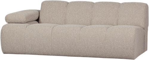 Mojo 2-Zits Met Arm Links Boucle Beige Melange