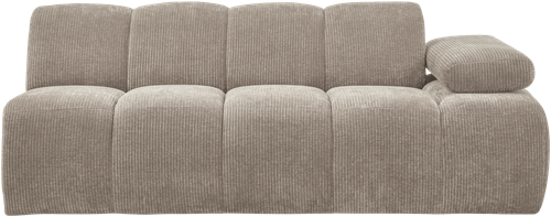 Mojo 2-Zits Met Arm Rechts Geweven Ribstof Donkerzand-2