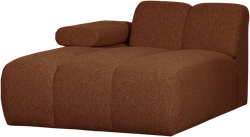 Mojo Chaise Longue Element Links Boucle Roestbruin Melange