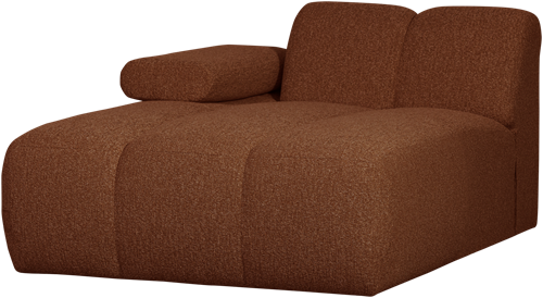 Mojo Chaise Longue Element Links Boucle Roestbruin Melange
