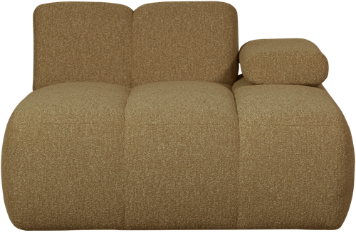 Mojo Chaise Longue Element Rechts Boucle Geel/Bruin Melange-2