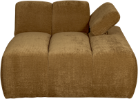 Mojo Chaise Longue Element Rechts Geweven Ribstof Honinggeel-3