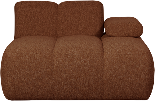 Mojo Chaise Longue Element Rechts Boucle Roestbruin Melange-2