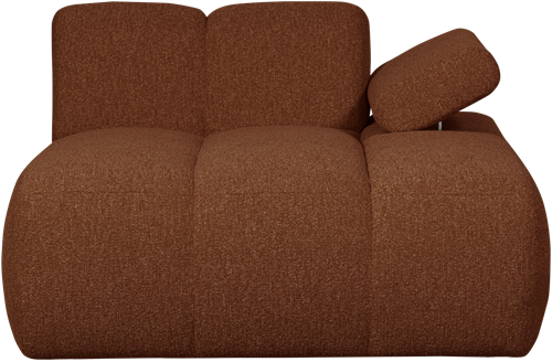 Mojo Chaise Longue Element Rechts Boucle Roestbruin Melange-3