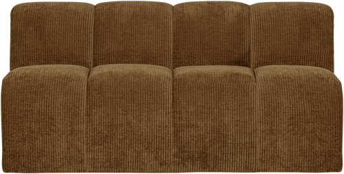 Mojo Eetbankje 164Cm Met Rugleuning Ribstof Honinggeel-2