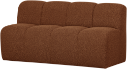 Mojo Eetbankje 164Cm Met Rugleuning Boucle Roestbruin Mel