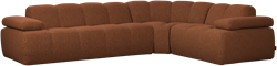 Mojo Hoekbank Rechts Boucle Roestbruin Melange