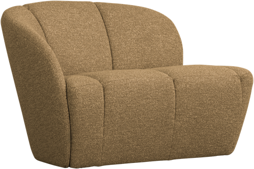 Mojo 2-Zits Bankje Links Boucle Geel/Bruin Melange