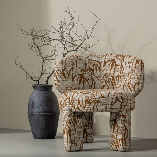 Upke Fauteuil Met Dessin Naturel/Bruin-2
