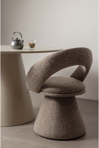 Winter Draaibare Eetkamerstoel Naturel Melange-3