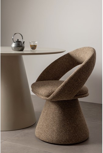 Winter Draaibare Eetkamerstoel Zand Melange-2