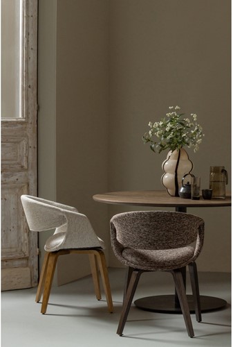 Yossi Eetkamerstoel Naturel Met Houten Poot Naturel-2