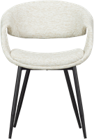 Yossi Eetkamerstoel Naturel Met Metalen Poot Zwart-3