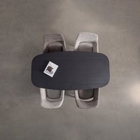 Arros Eettafel Uitschuifbaar 180-220X90Cm Mdf Zwart-3