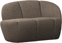 Mojo 2-Zits Bankje Rechts Boucle Bruin Melange-3