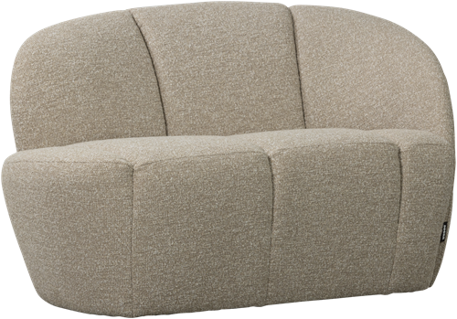 Mojo 2-Zits Bankje Rechts Boucle Beige Melange-3