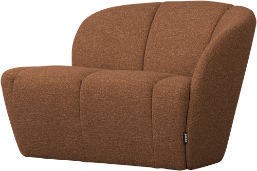 Mojo 2-Zits Bankje Rechts Boucle Roestbruin Melange