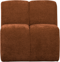 Mojo Eetbankje 84Cm Met Rugleuning Ribstof Roestbruin-2